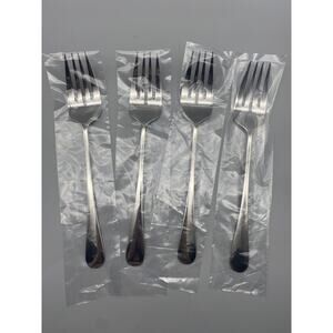 D.W Haber & Son. NY Serving Forks 11-3/4" Long Stainless steel 4pc New w/Defect